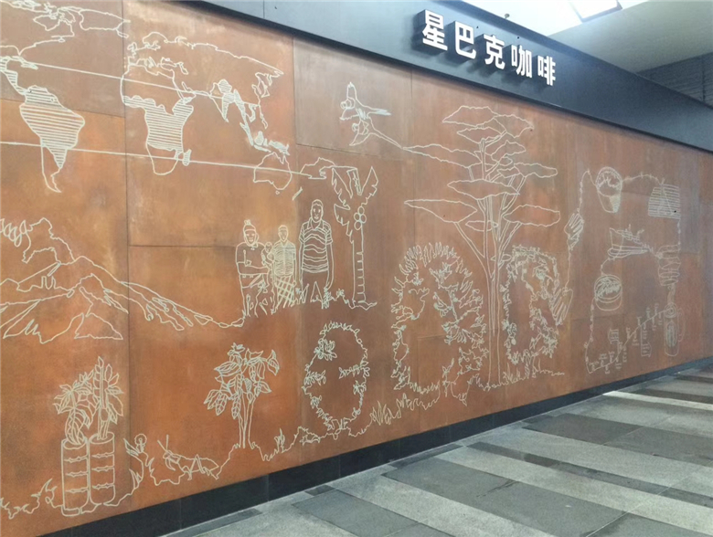 抱罗镇耐候钢幕墙